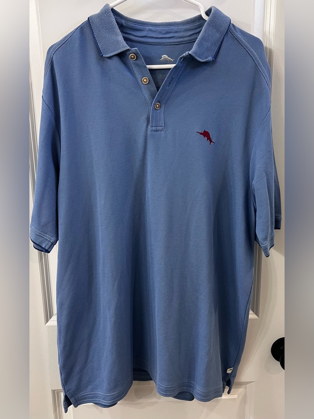 EUC Tommy Bahama Polo Shirt, Light Blue, L